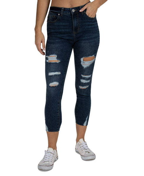 Juniors' Destructed Skinny Jeans